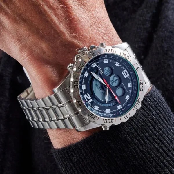 Stauer Compendium Hybrid Watch • Stauer