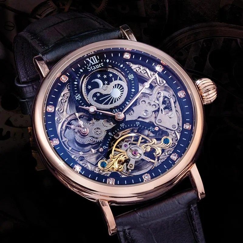 Mens Automatic Skeleton Watch • Stauer