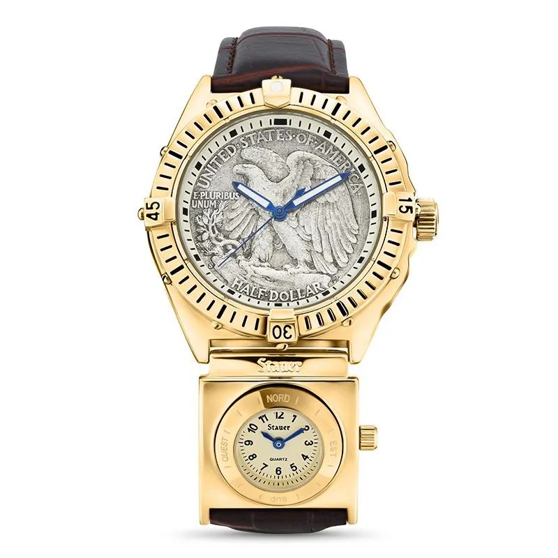 Eagle Eye Dual Time Watch • Stauer