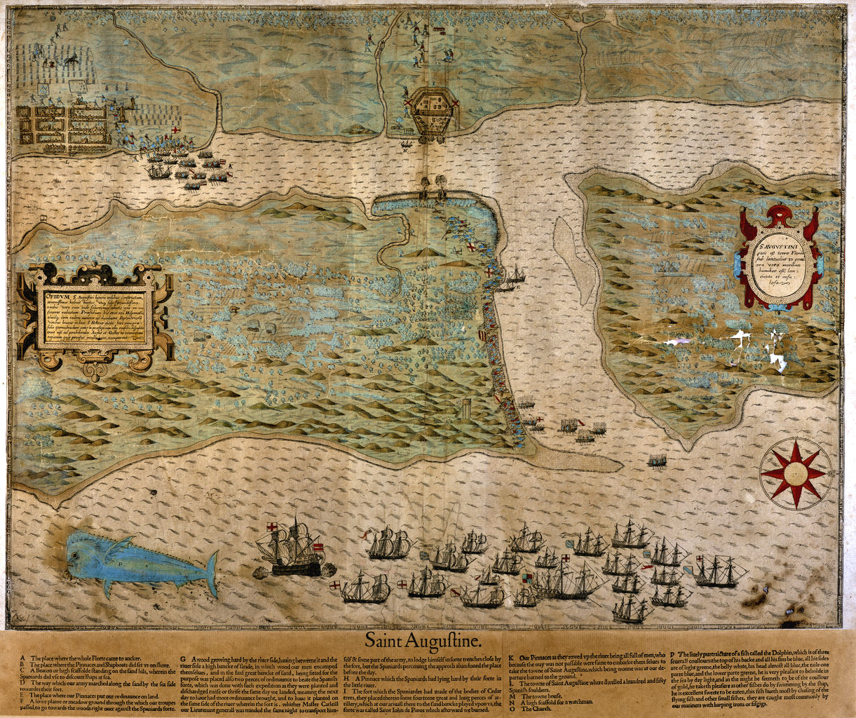 Historical Map 1589 St. Augustine Adventure