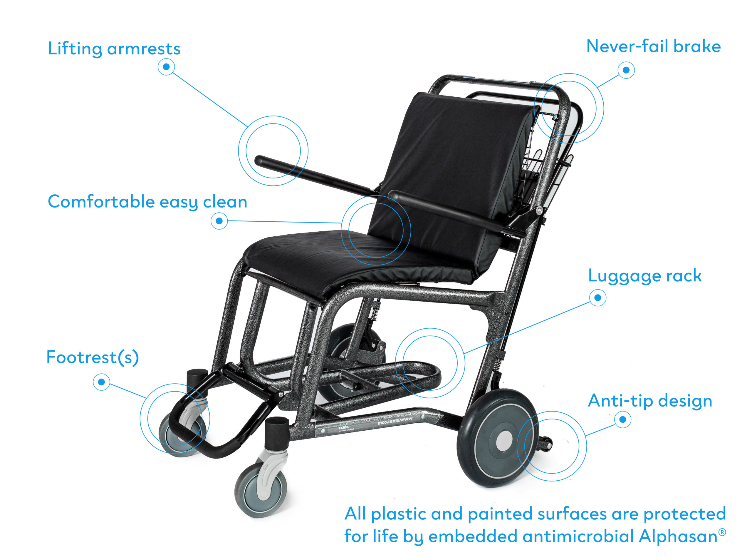 Staxi Healthcare Transport Chairs allow your staff to focus on the