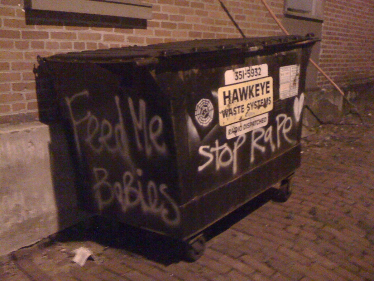 Conflicted Dumpster Stay Classy Iowa City