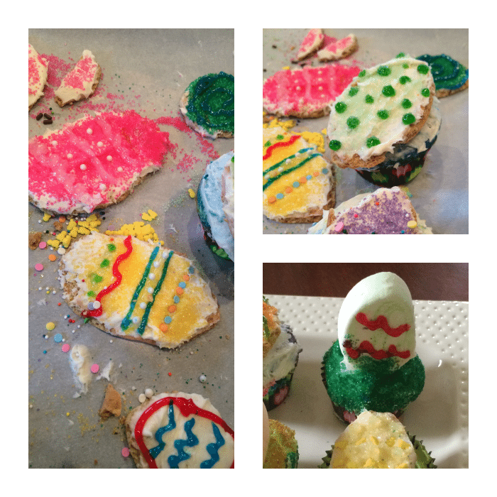 Easter Desserts Chocolate Chip Cookie Bars & Cupcakes Staying Close