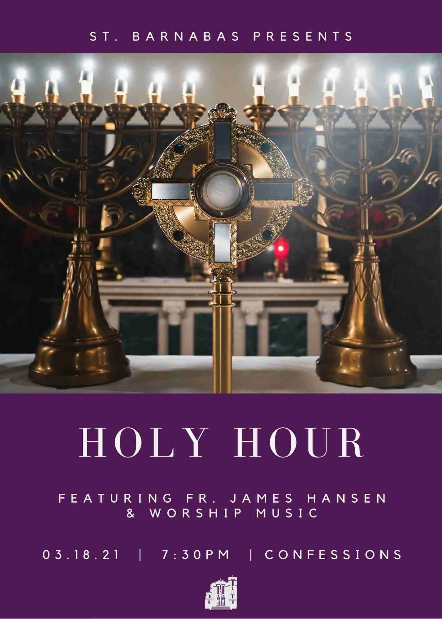 Holy Hour Flyer The Church of St. Barnabas