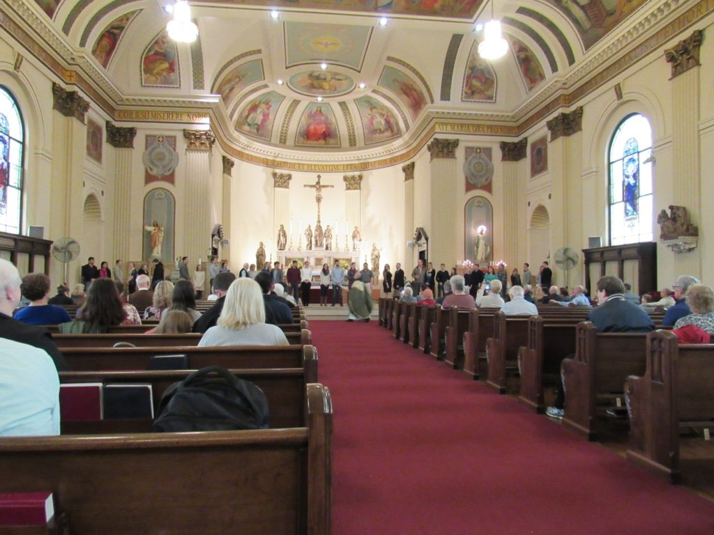 Engaged Couple Blessing 2017 St. Casimir Church at Canton & Patterson