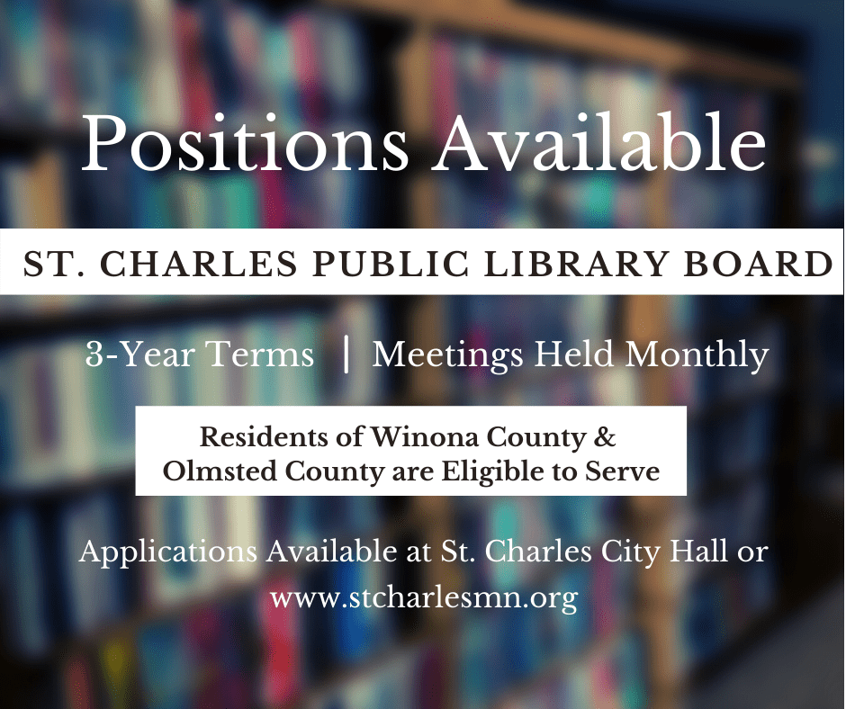 Library Board Positions Available St. Charles Public Library