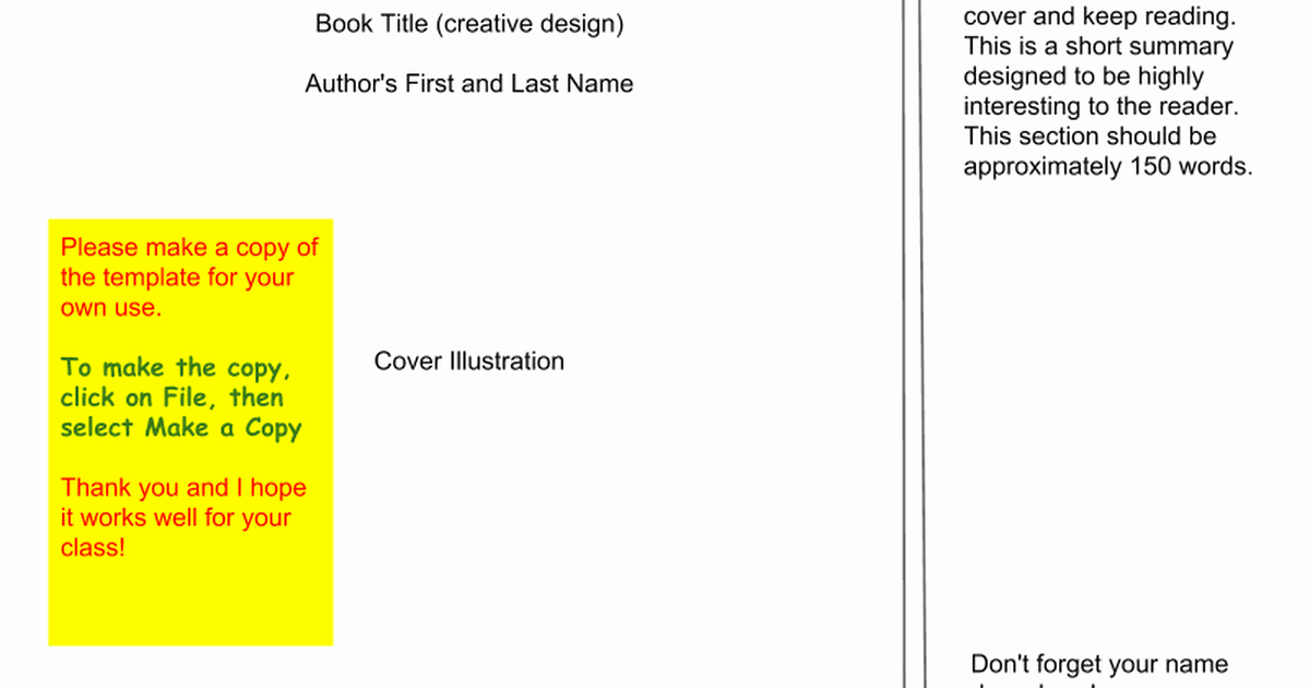 Google Docs Cookbook Template Stcharleschill Template