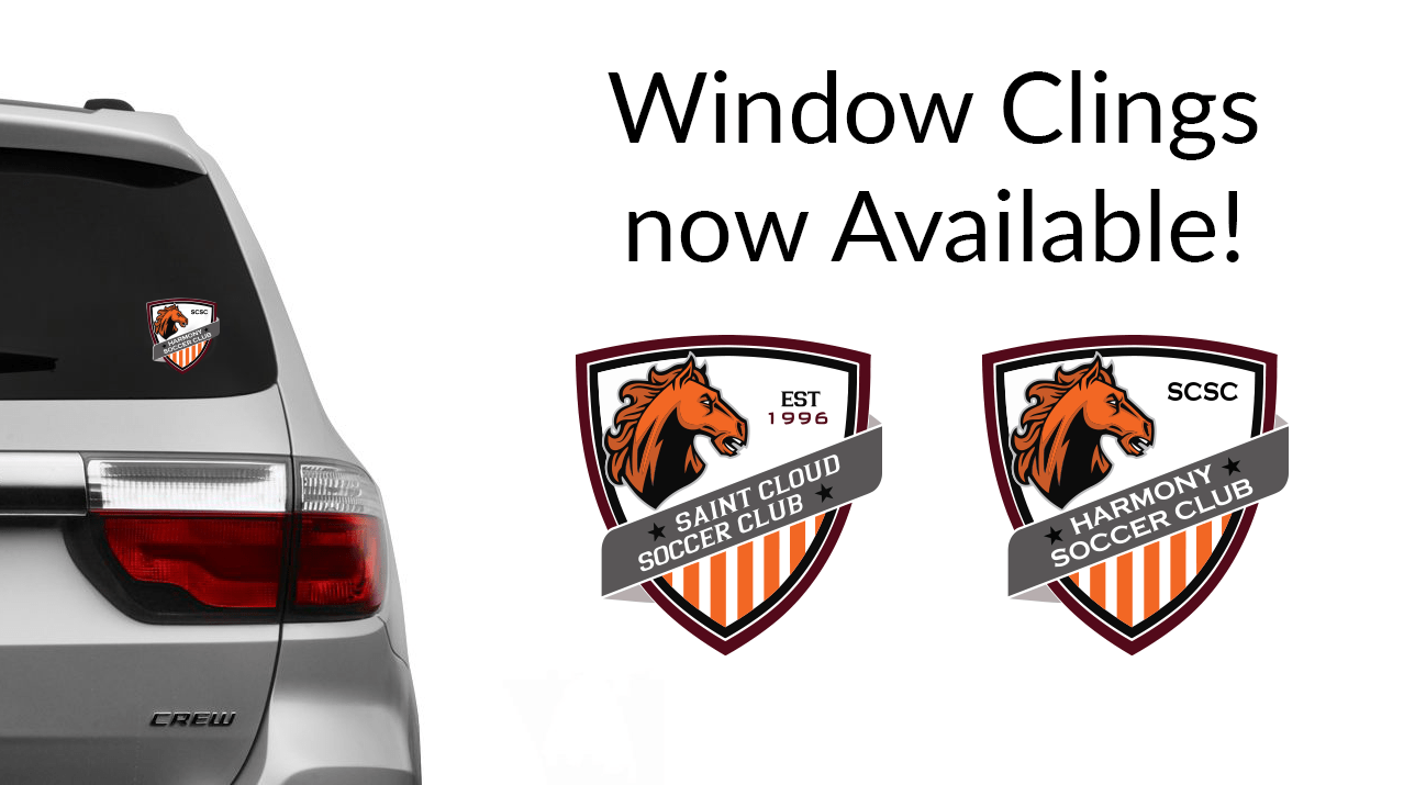 Window Clings Now Available ST CLOUD SOCCER CLUB
