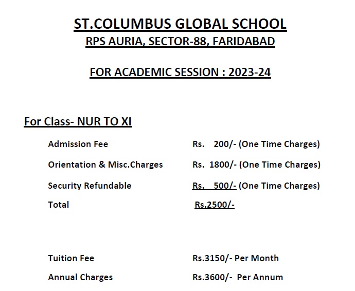 St.Columbus Global School