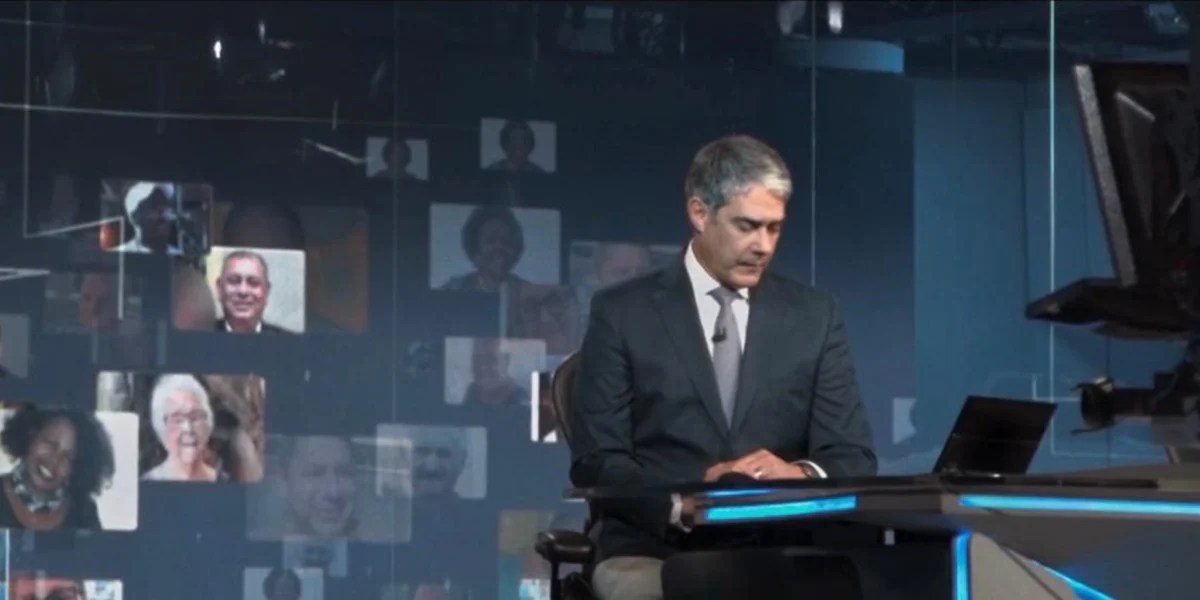 Bonner usa fim do JN e anuncia fechamento da Globo "Tempos sombrios"