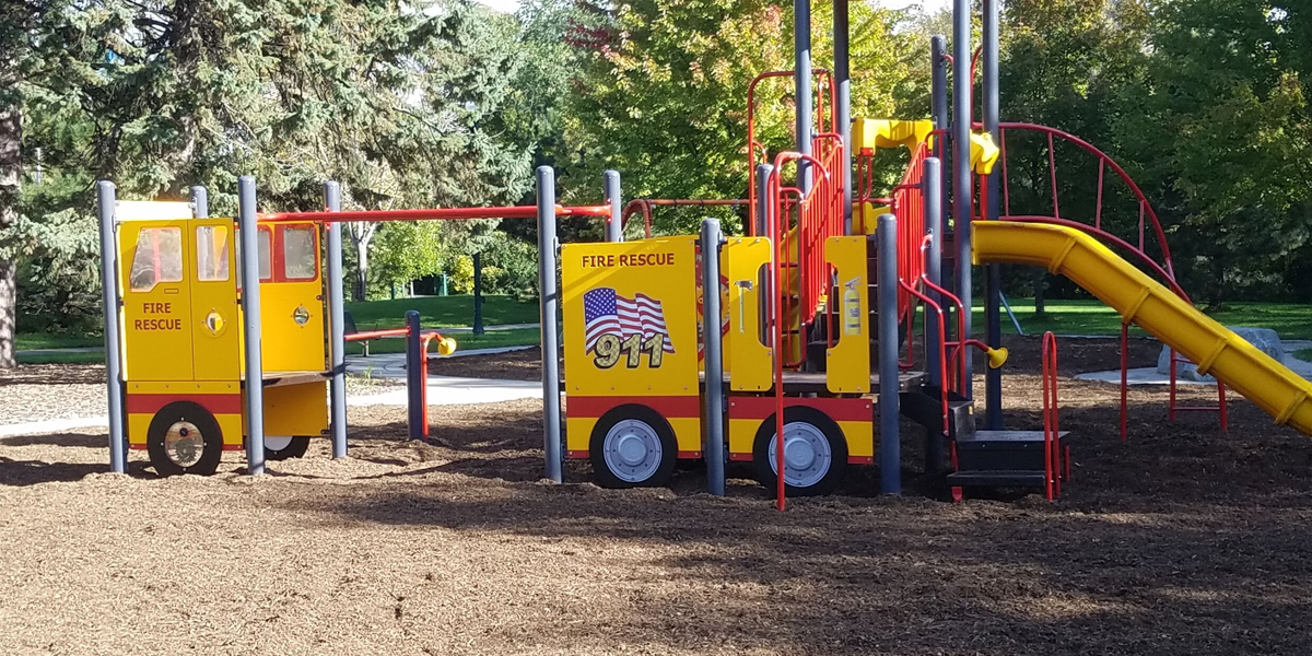 City of Marshall, MN Firetruck Themed Playground
