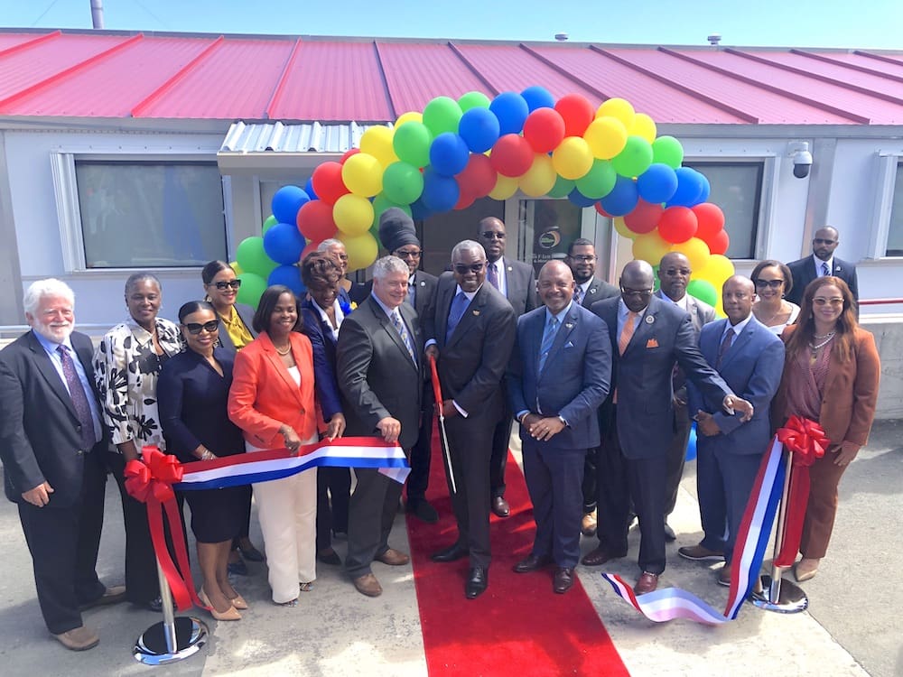 Officials Cut Ribbon to Open Temporary St. Croix Hospital St. Croix