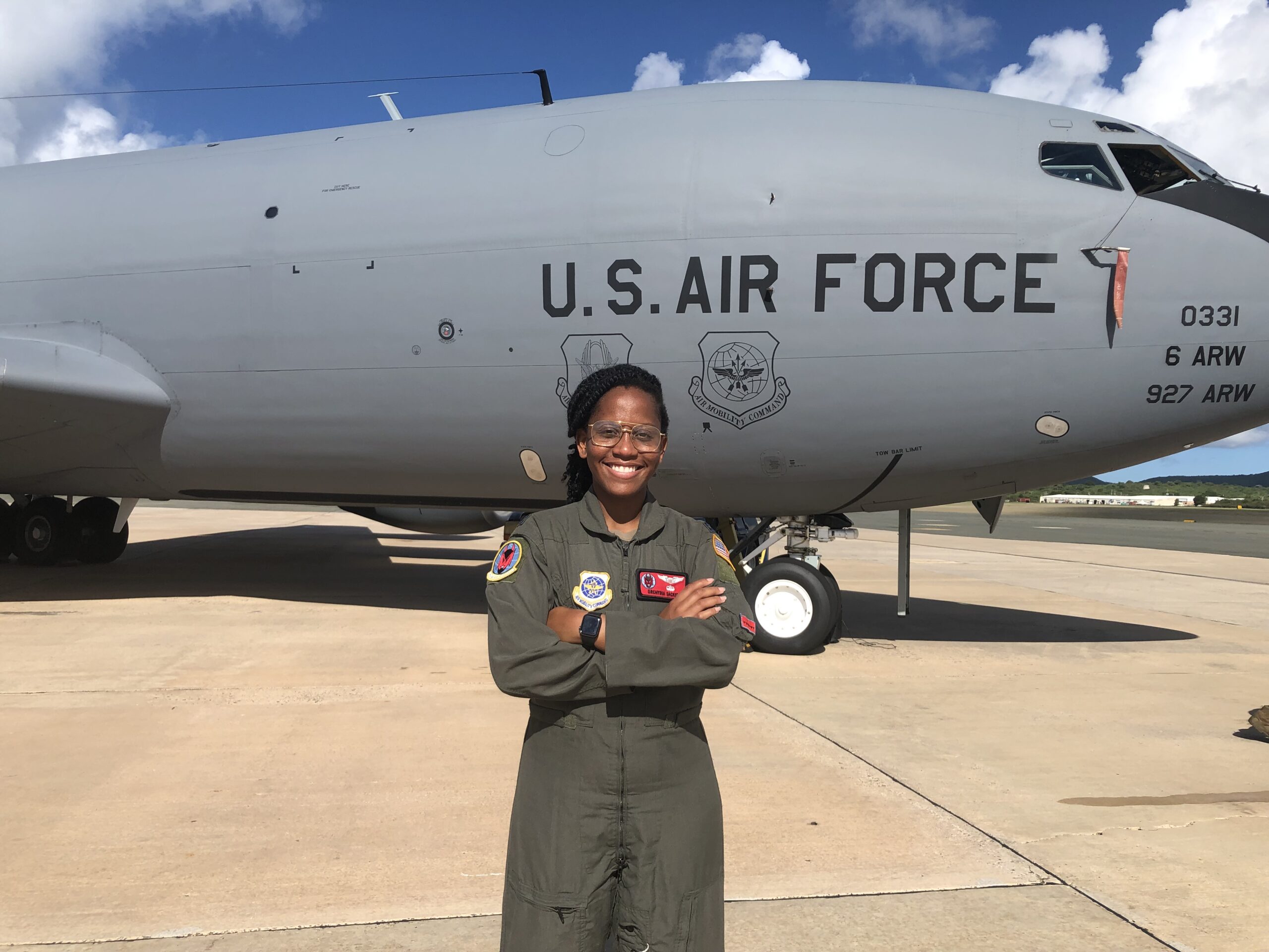 Crucian Woman Flies KC135 Stratotanker St. Croix Source