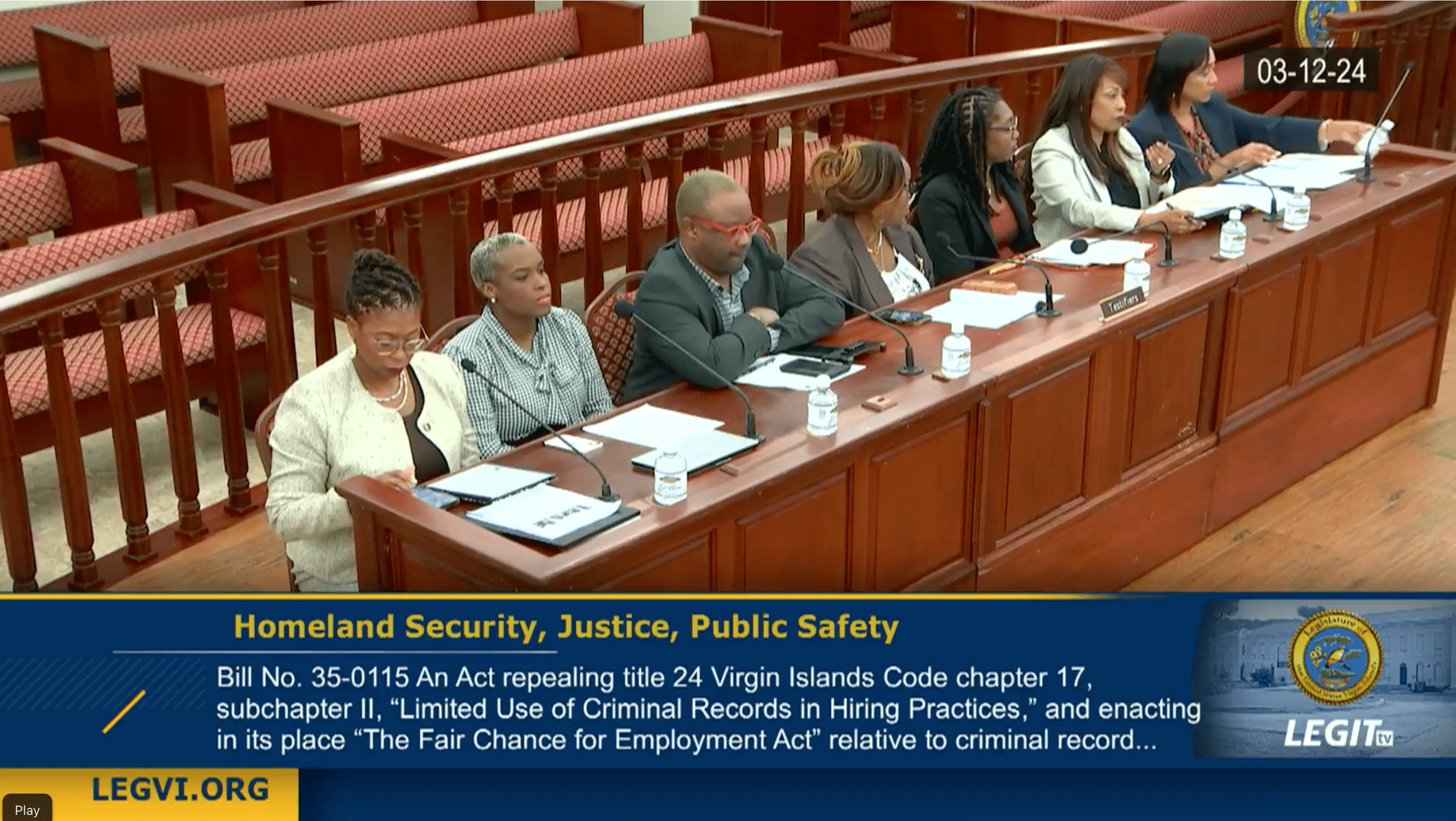 Senators Consider Measures Concerning Background Checks in Employment Application Process St