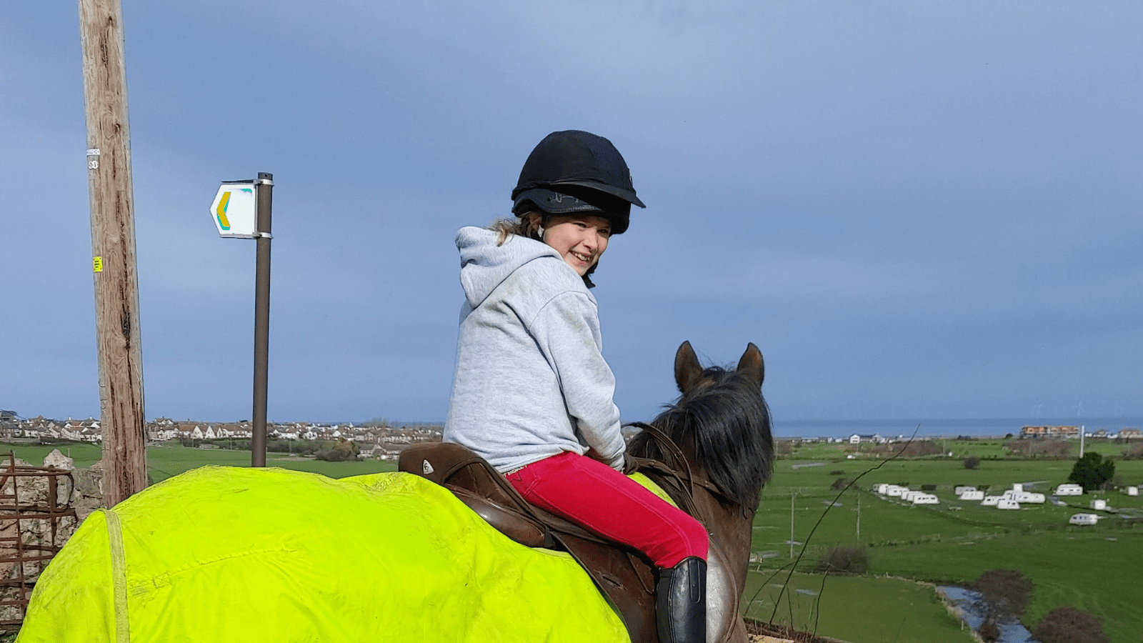 Ava saddles up for St David’s Hospice St David's Hospice