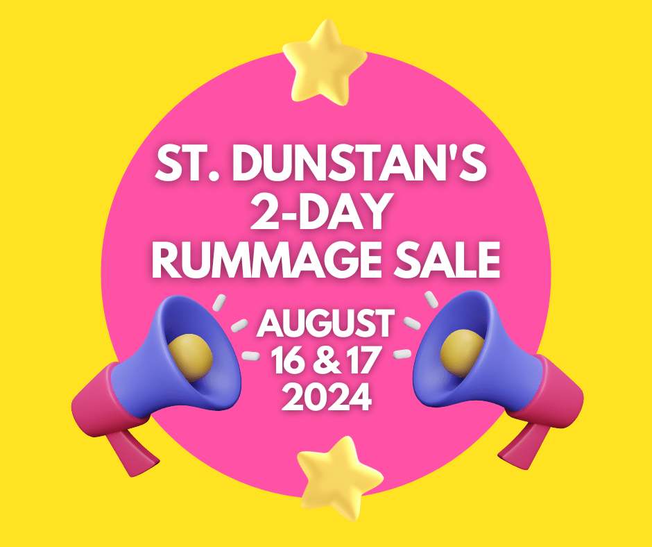 2024 Rummage Sale St. Dunstan's Episcopal Church