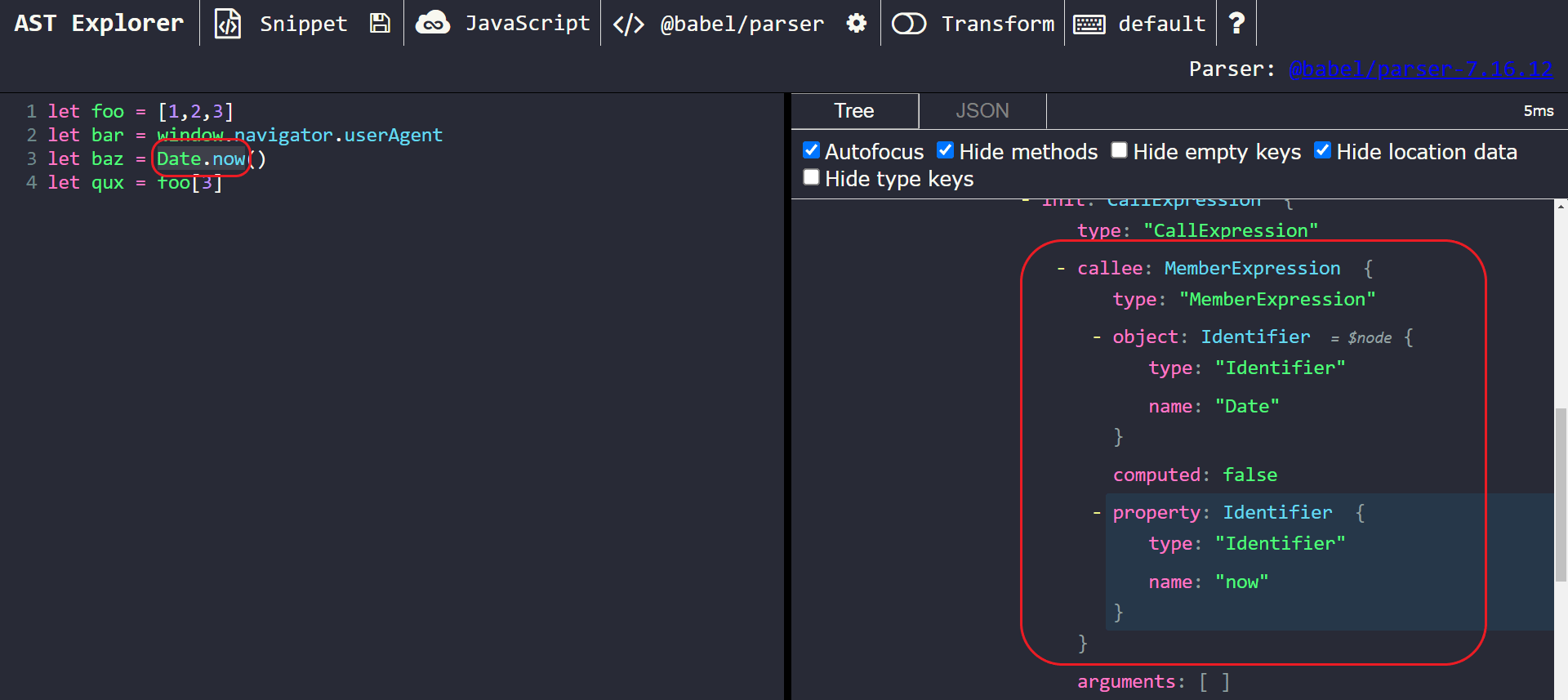 Deobfuscating Javascript via AST Converting Bracket Notation => Dot