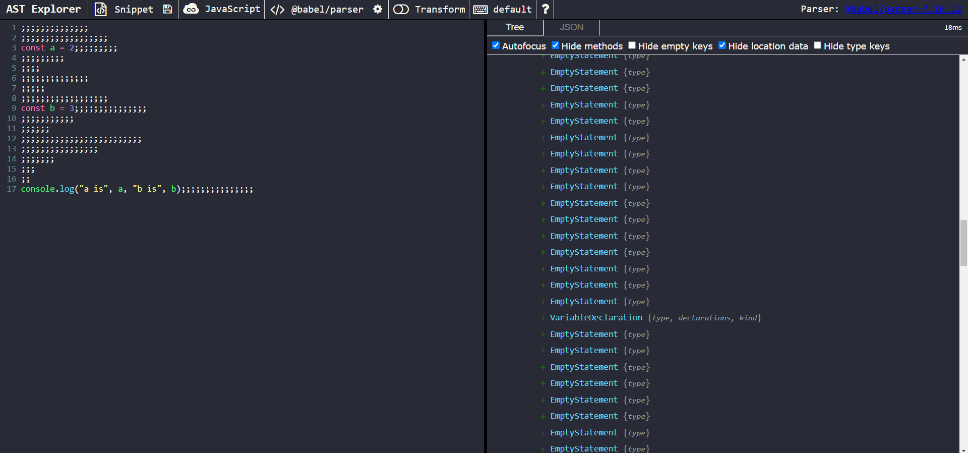 Deobfuscating Javascript via AST Removing Dead or Unreachable Code