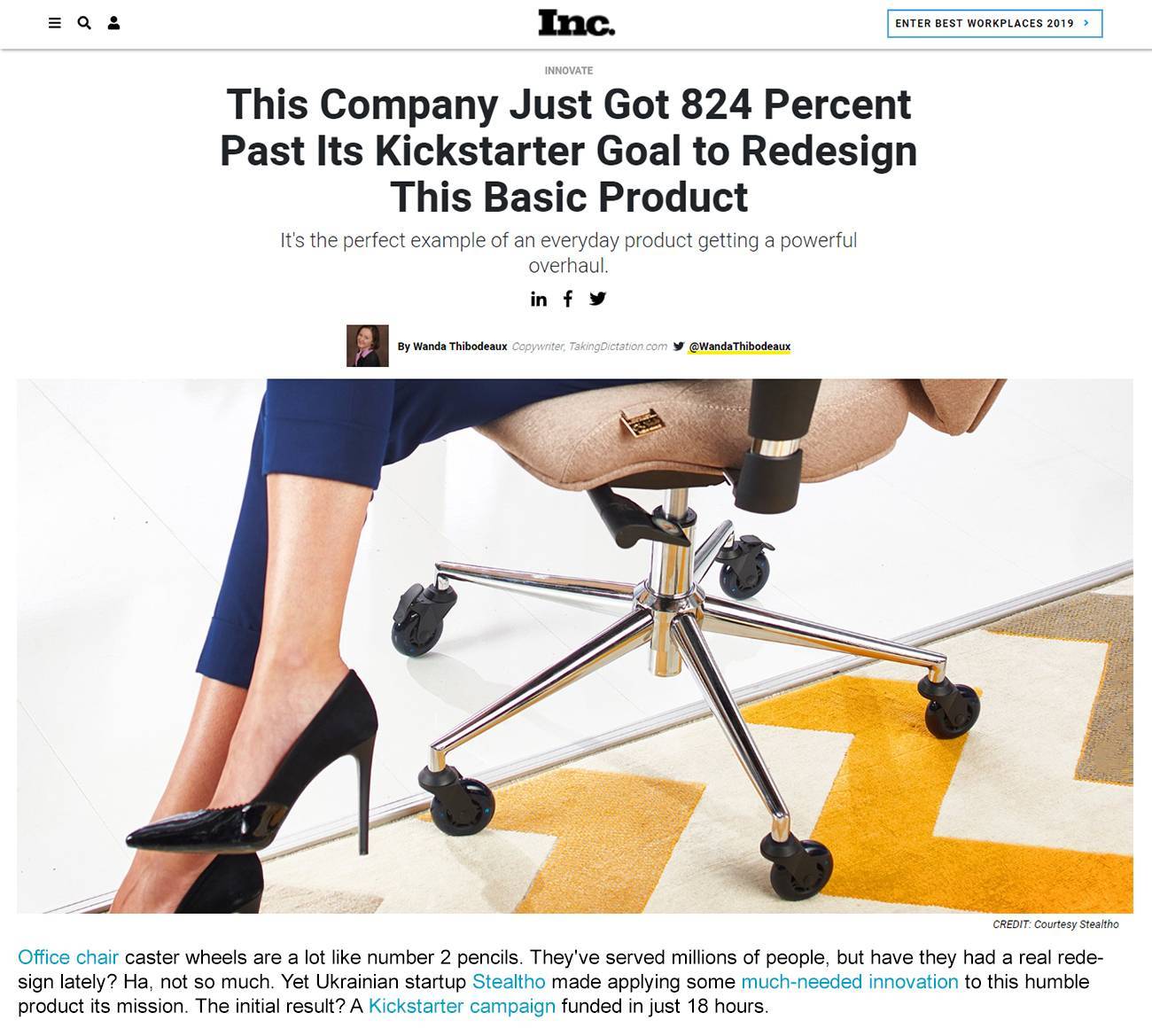 locking Office Chair Wheels Swivel Casters With Brakes STEALTHO