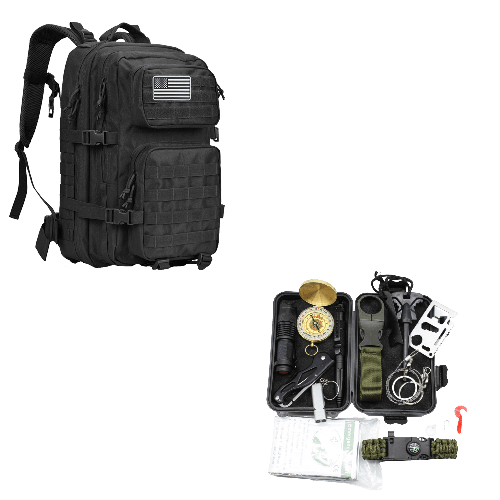 50L GO Bag + Survival Kit Stealth Ops 99