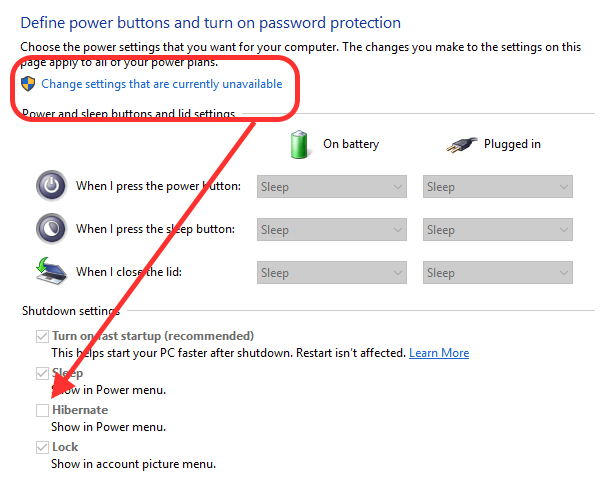 Cum poti adauga optiunea de Hibernate in Windows 10 Start Menu