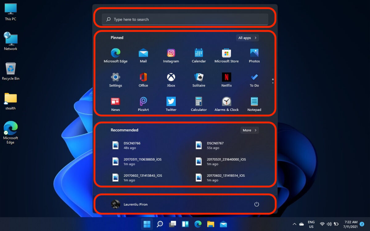 Comment personnaliser le menu DÃ©marrer dans Windows 11 / RÃ©cemment