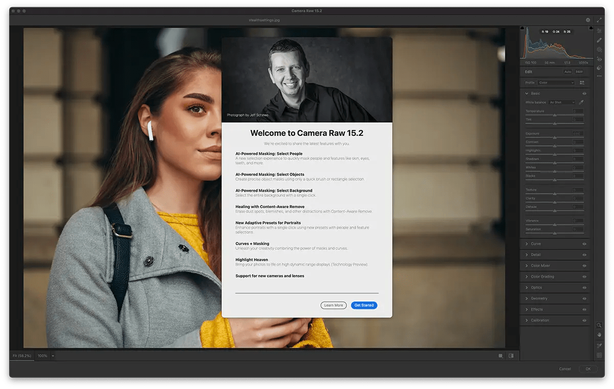 Camera Raw Filter 빈 인터페이스 [해결 방법]