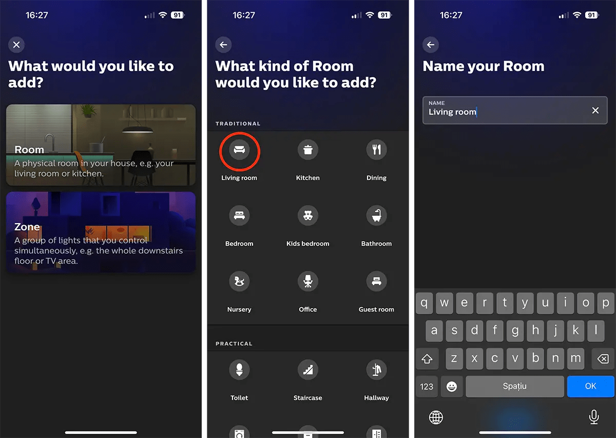 How to assign Philips Hue lights to rooms and zones