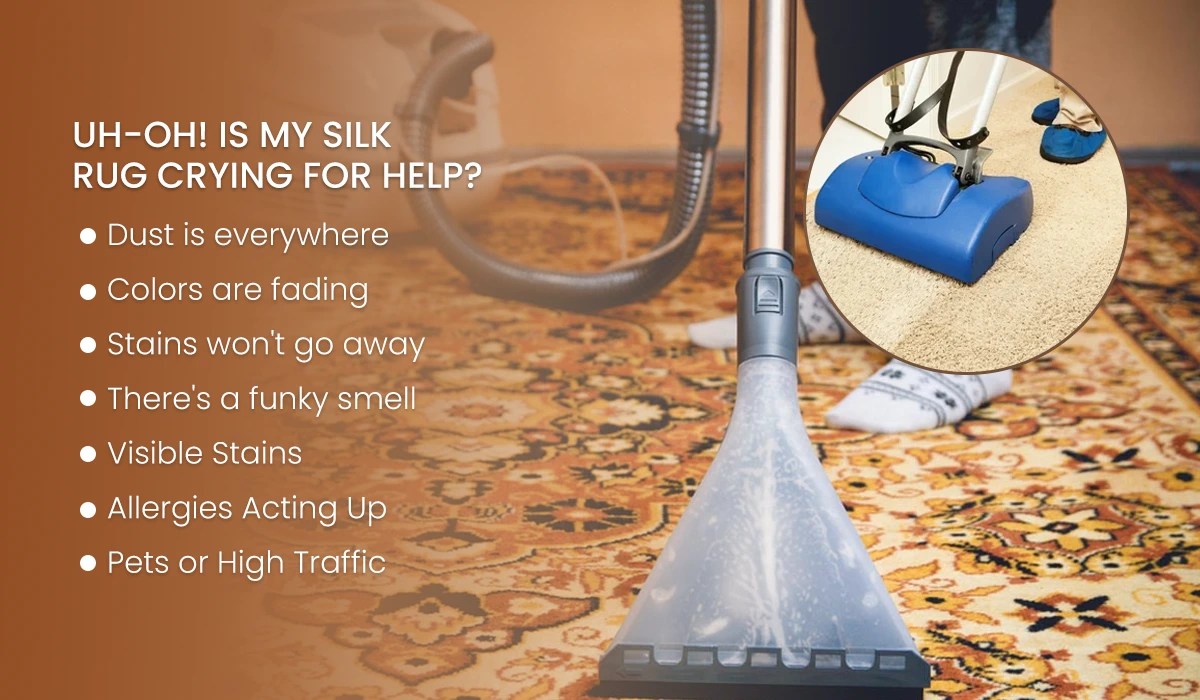 5 Steps on How to Clean a Silk Rug