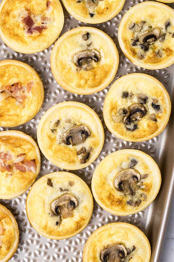 Mini Quiche in a steam oven Steam & Bake