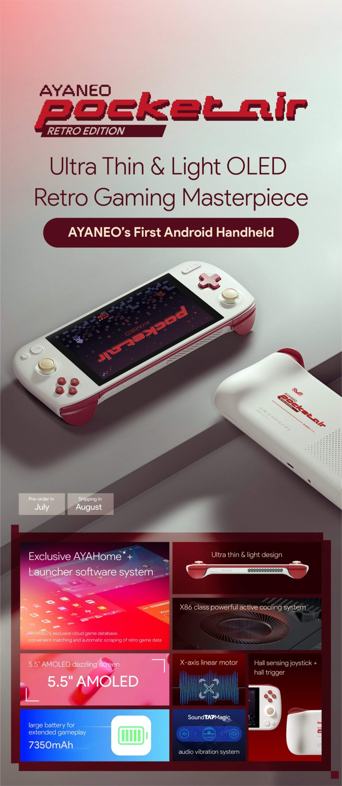 2 New AYANEO Devices Unveiled The Pocket AIR and the KUN! Steam Deck HQ