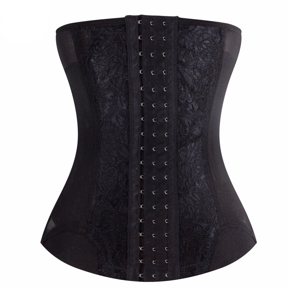 Corset Waist Trainer Steel Boned Bustier Steampunk Boss