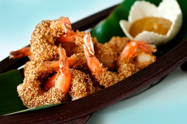Sesame Shrimp with Honey Mustard Sauce Steamy Kitchen