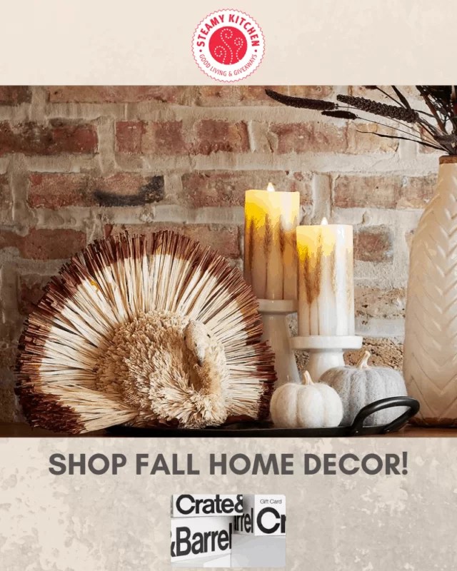 Crate and Barrel 100 Gift Card Giveaway • Steamy Kitchen Recipes Giveaways