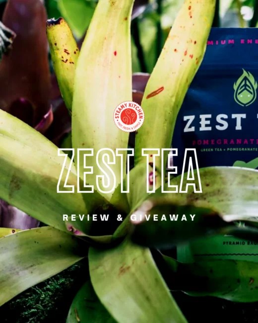 Zest Energy Tea Review and Giveaway • Steamy Kitchen Recipes Giveaways