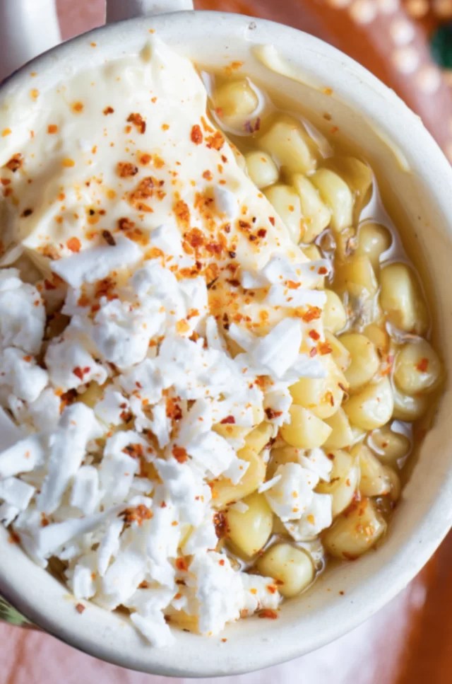 Mexican Street Corn (Elote) in the Microwave • Steamy Kitchen Recipes