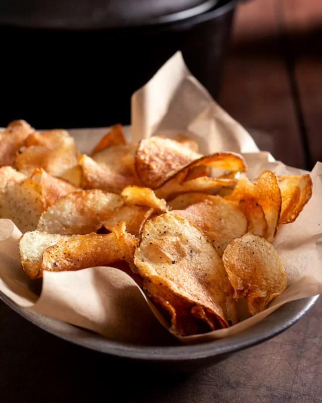 Potato Chips in the Microwave • Steamy Kitchen Recipes Giveaways