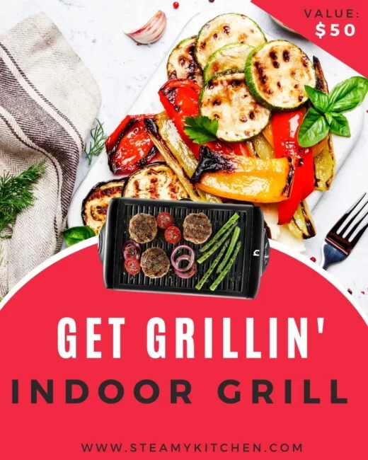 Get Grillin’ Electric Indoor Grill Giveaway • Steamy Kitchen Recipes