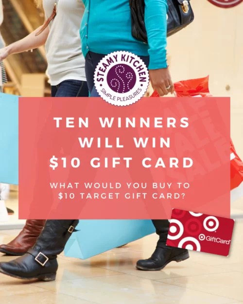 Target 10 Gift Card Instant Win • Steamy Kitchen Recipes Giveaways