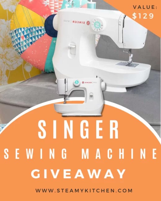 Singer Sewing Machine Giveaway • Steamy Kitchen Recipes Giveaways