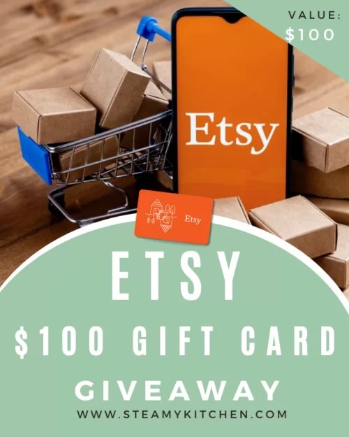 100 Etsy Gift Card Giveaway • Steamy Kitchen Recipes Giveaways