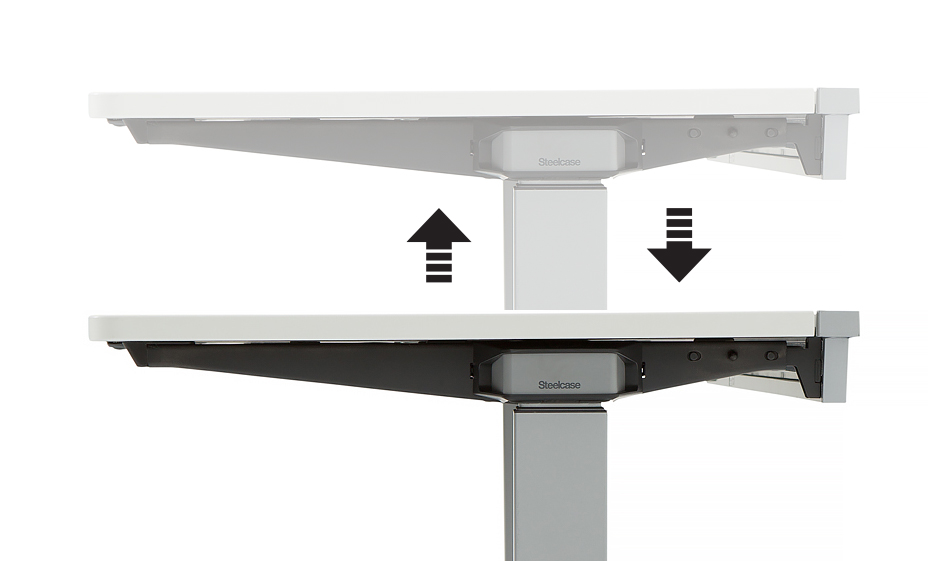 Desk Will Not Go Up or Down Steelcase
