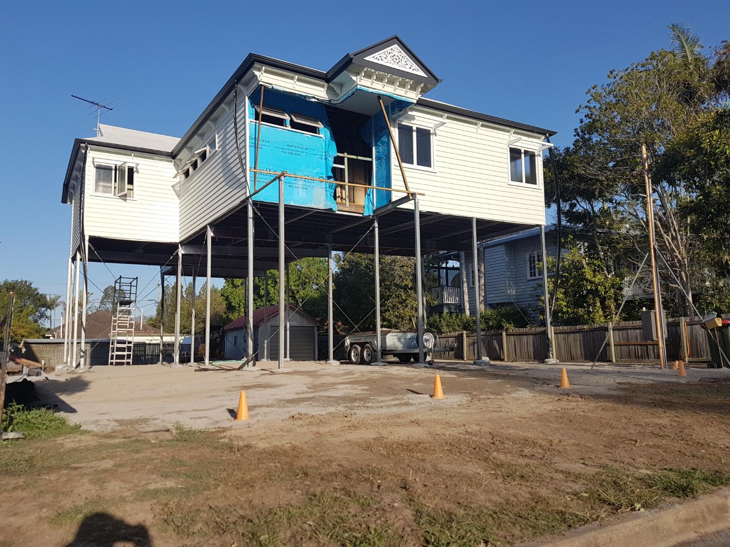 House Raising Brisbane Steele House Raising