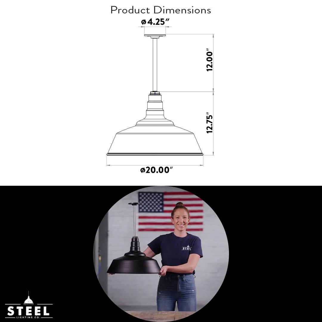 Manhattan Industrial Pendant Lights & Fixtures Steel Lighting Company