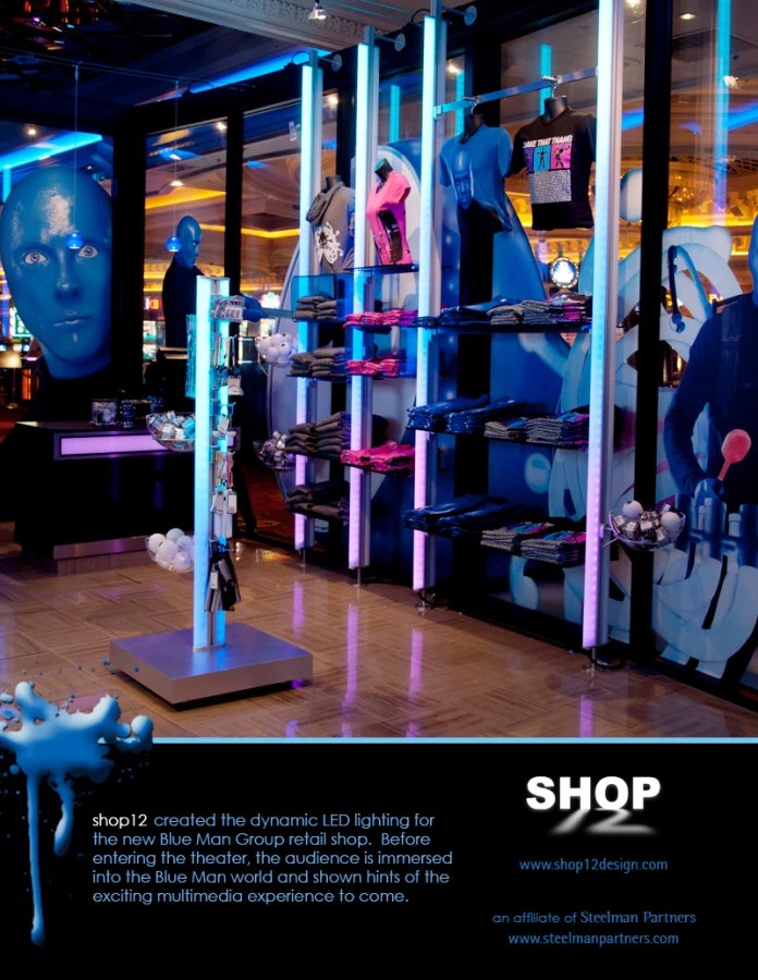 Blue Man Group Retail Comes to Light Steelman Partners
