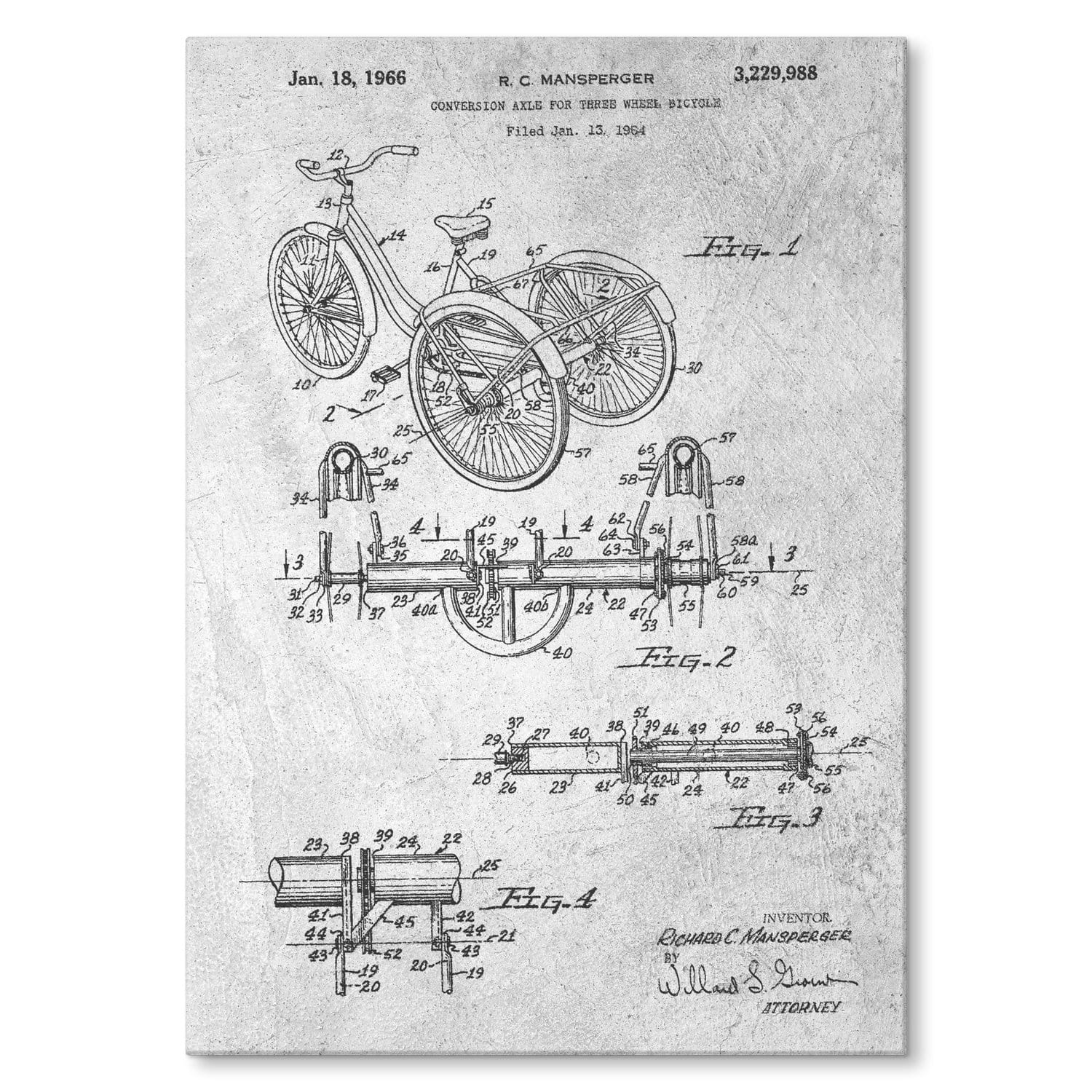 Metal poster Rower Trójkołowiec SteelPoster