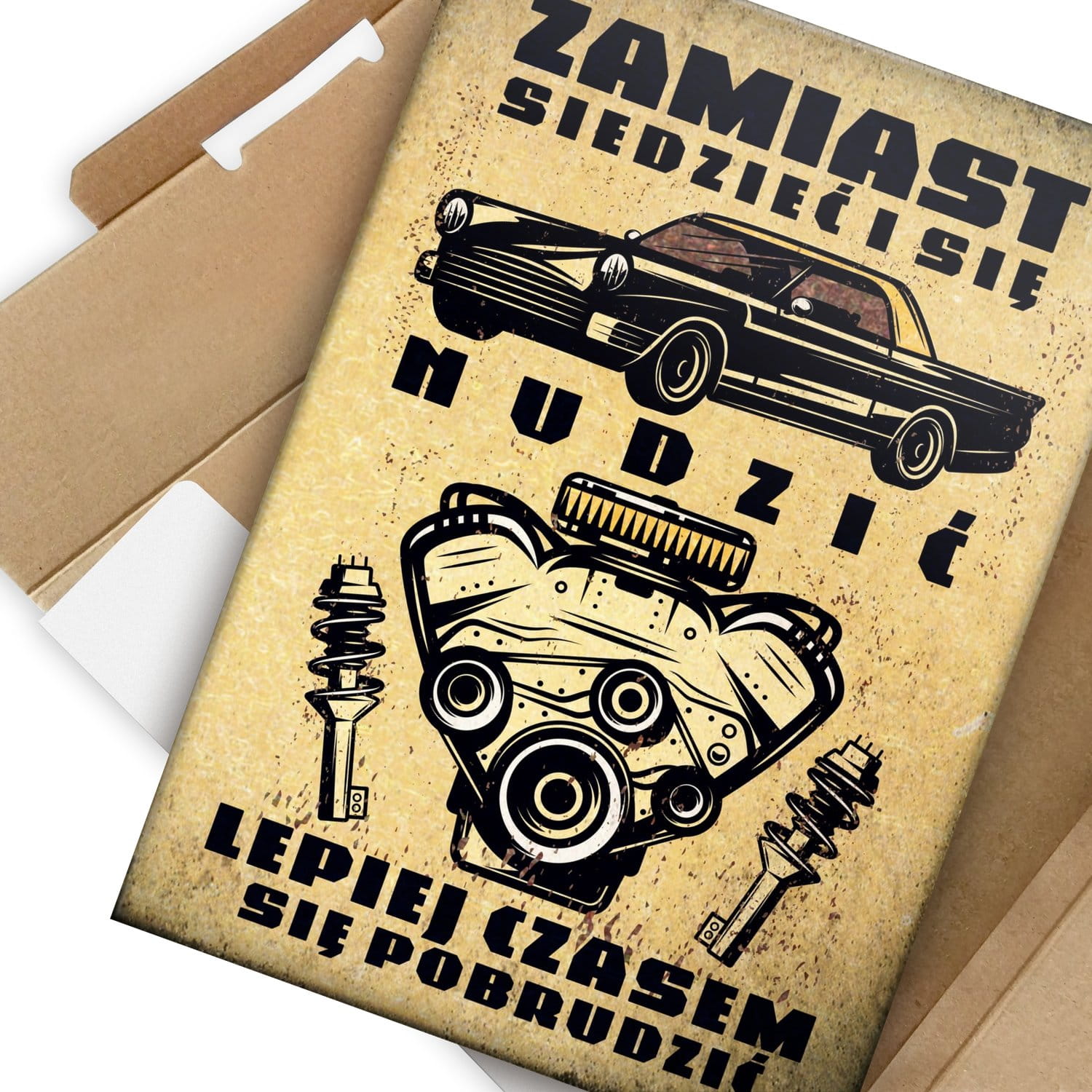 Metal poster Zamiast siedzieć i się nudzić SteelPoster