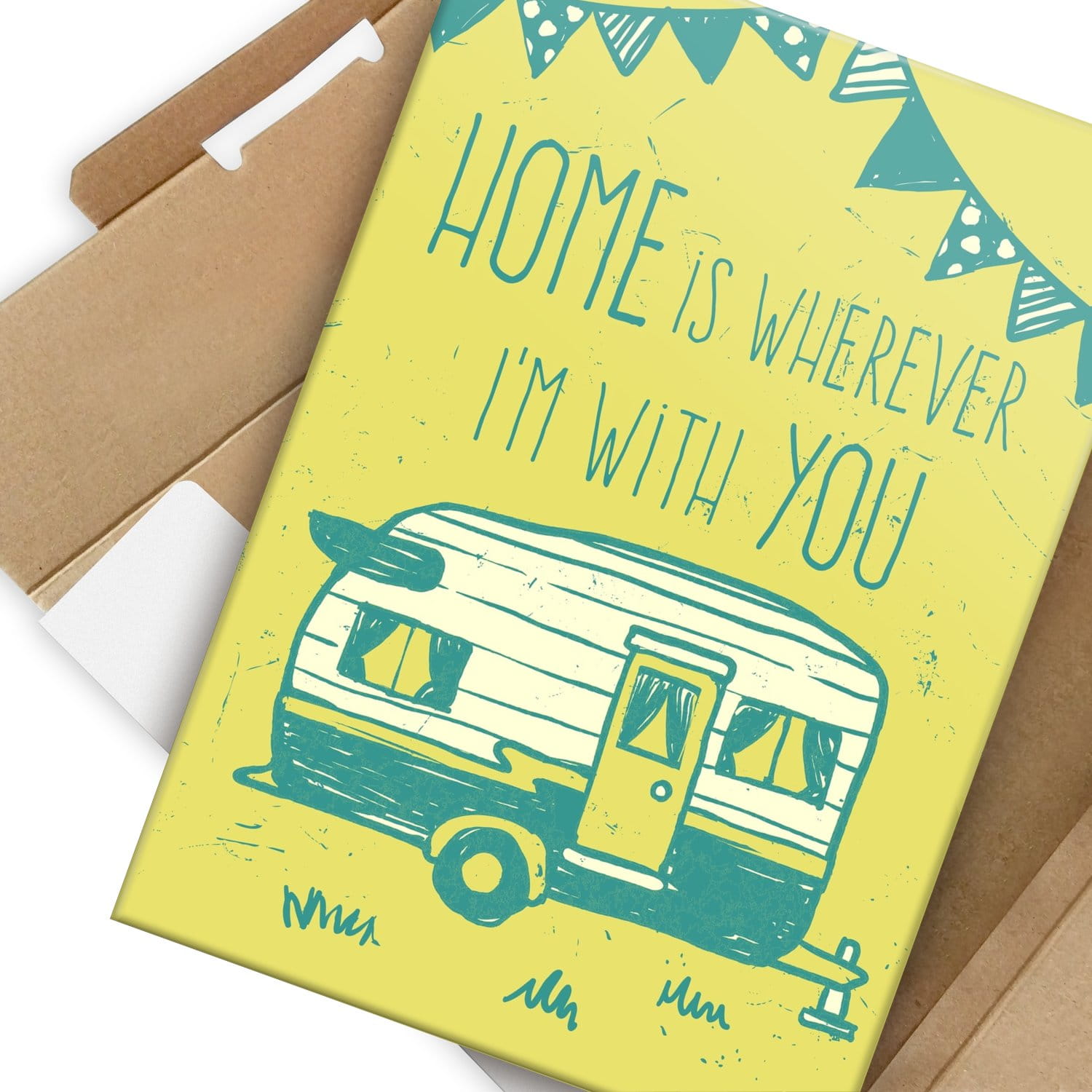 Metal poster Home is wherever SteelPoster