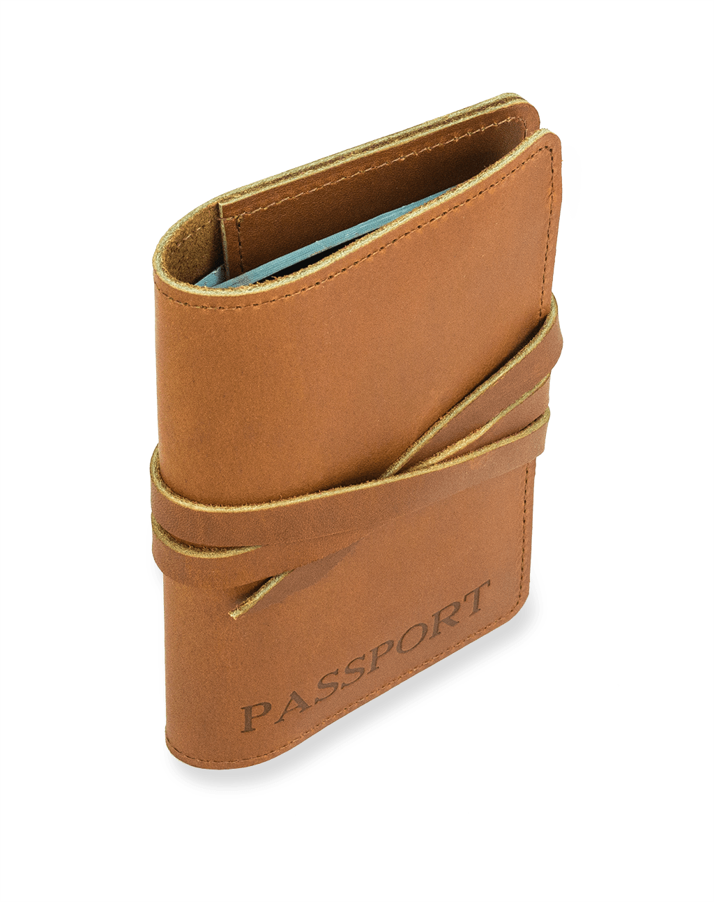 Passport Travel Wallet Steel Timber Leather