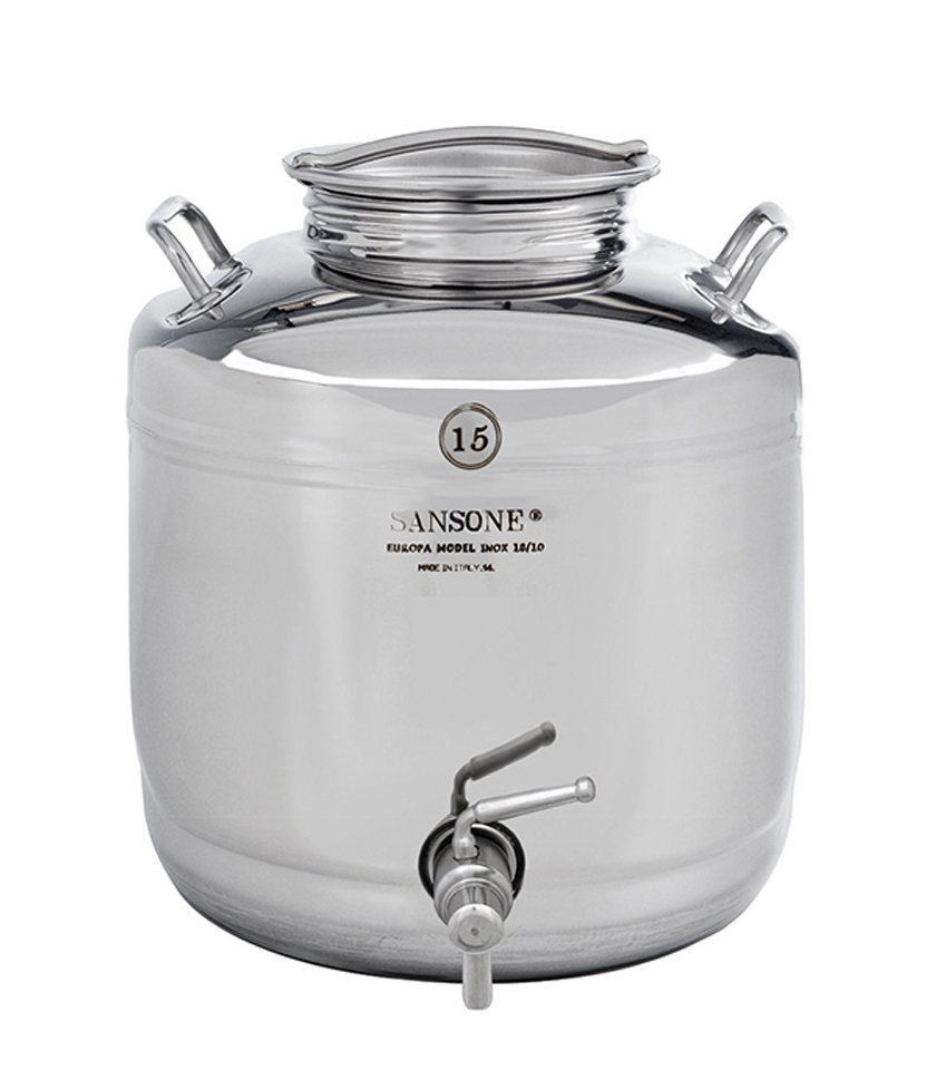 15 Liter Stainless Steel Water Serving Container With Premium Steel